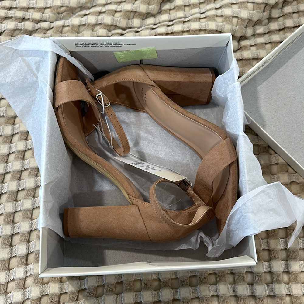 “A new day” from Target! Never worn. Size 9.5. Taupe color